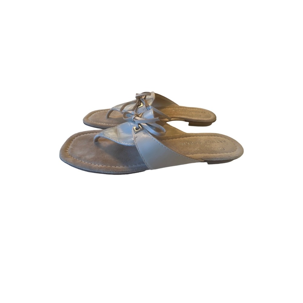 Arthur Beren Blue Crocodile Sandals Size 7.5 NWOT